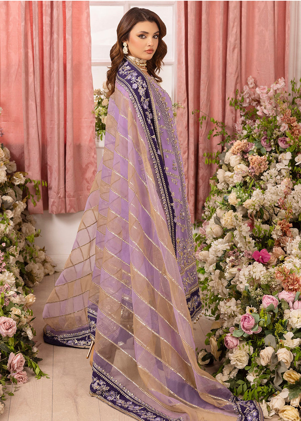 Buy Now Diamond Dust Premium Luxury Chiffon '25 by Charizma | DD5-05 Online in USA, UK, Canada, Germany, Italy, Austria, France & Worldwide at Empress Clothing.