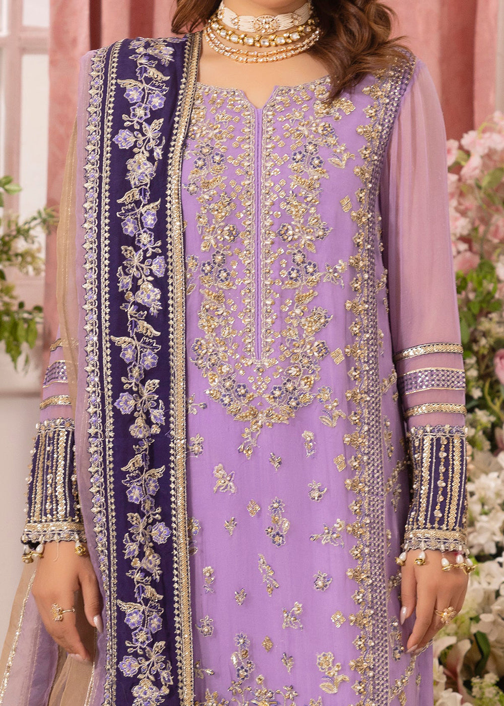 Buy Now Diamond Dust Premium Luxury Chiffon '25 by Charizma | DD5-05 Online in USA, UK, Canada, Germany, Italy, Austria, France & Worldwide at Empress Clothing.