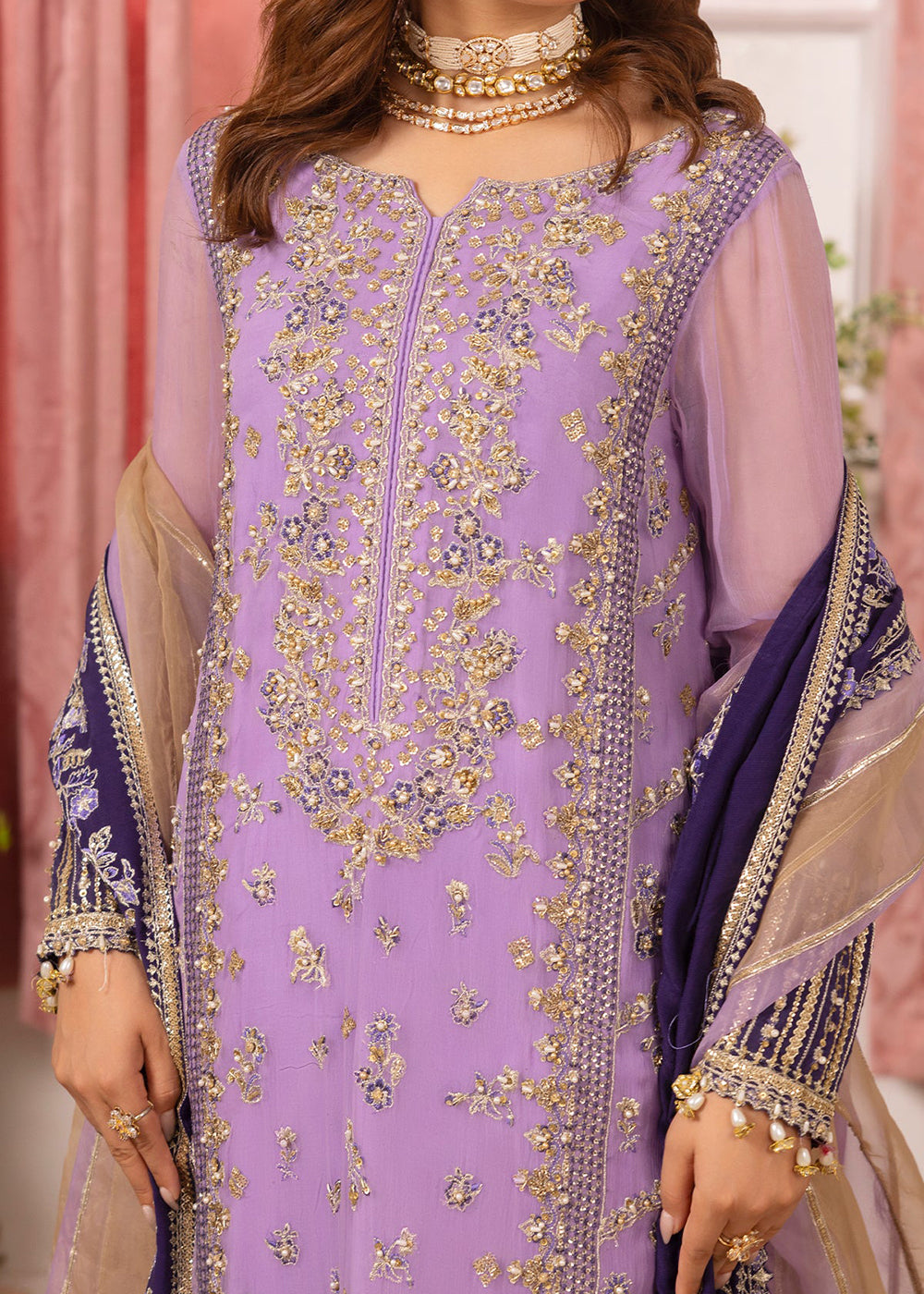 Buy Now Diamond Dust Premium Luxury Chiffon '25 by Charizma | DD5-05 Online in USA, UK, Canada, Germany, Italy, Austria, France & Worldwide at Empress Clothing.