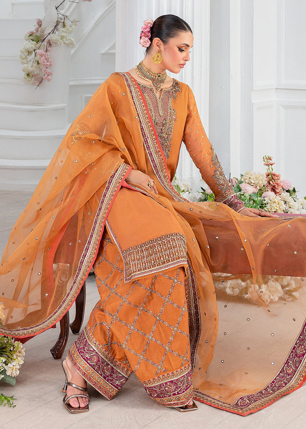 Buy Now Diamond Dust Premium Luxury Chiffon '25 by Charizma | DD5-06 Online in USA, UK, Canada, Germany, Italy, Austria, France & Worldwide at Empress Clothing.