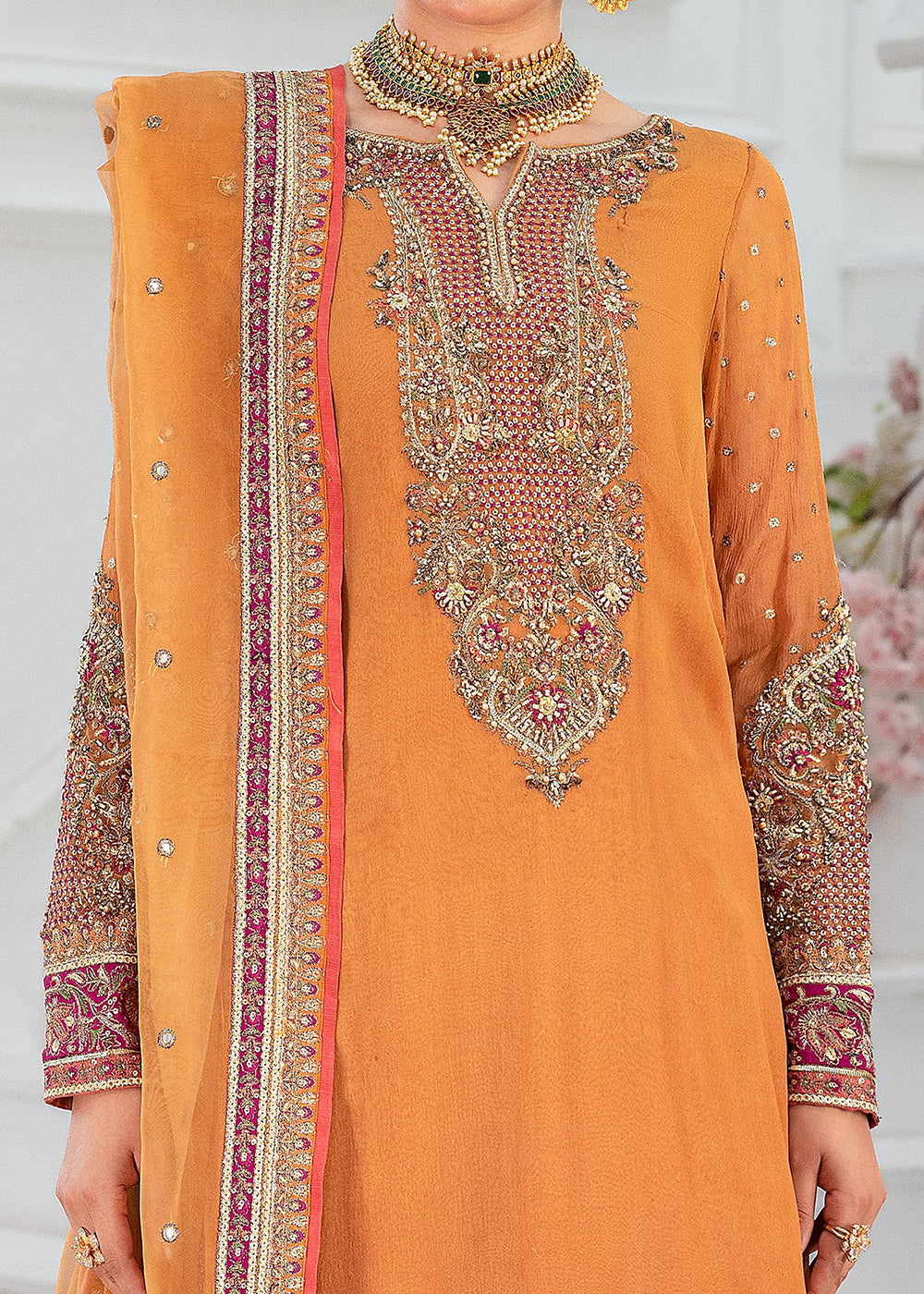 Buy Now Diamond Dust Premium Luxury Chiffon '25 by Charizma | DD5-06 Online in USA, UK, Canada, Germany, Italy, Austria, France & Worldwide at Empress Clothing.