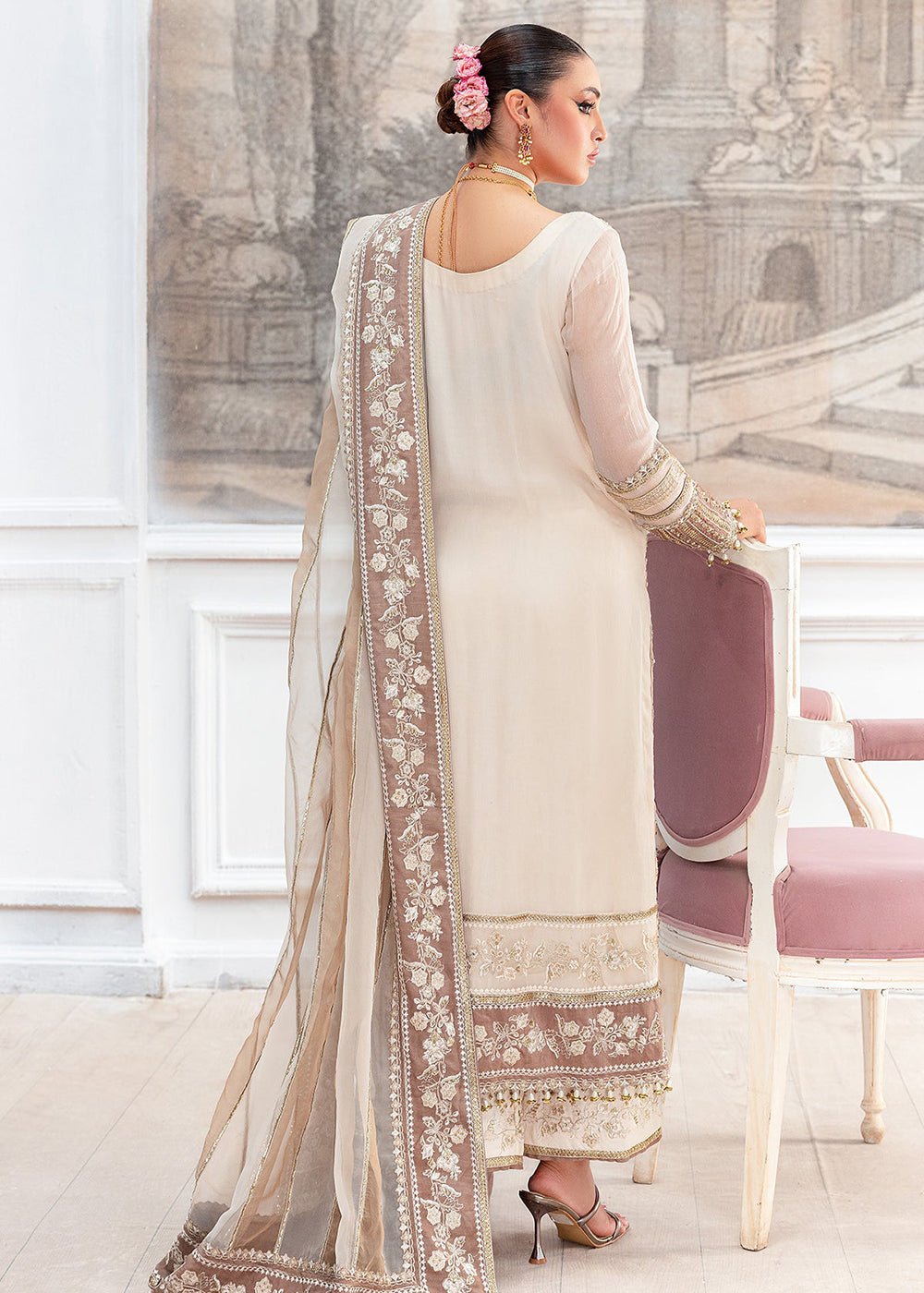 Buy Now Diamond Dust Premium Luxury Chiffon '25 by Charizma | DD5-07 Online in USA, UK, Canada, Germany, Italy, Austria, France & Worldwide at Empress Clothing.