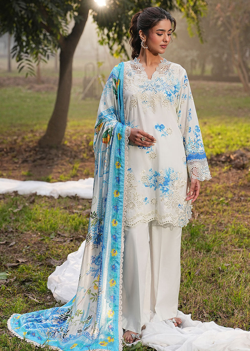 Buy Now Dhanak Embroidered Lawn &