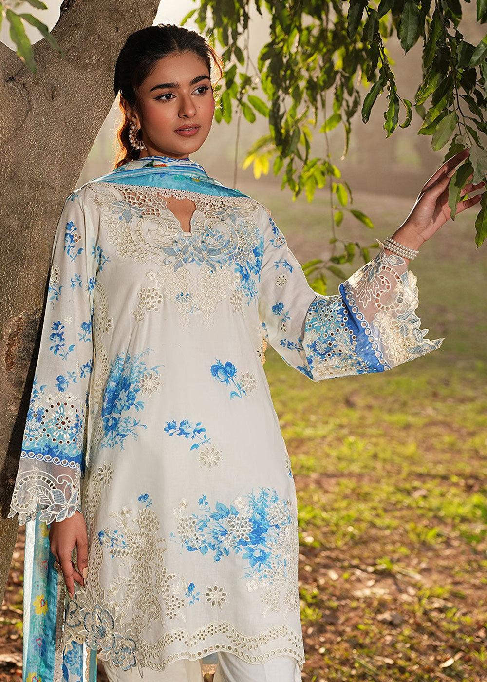 Buy Now Dhanak Embroidered Lawn &