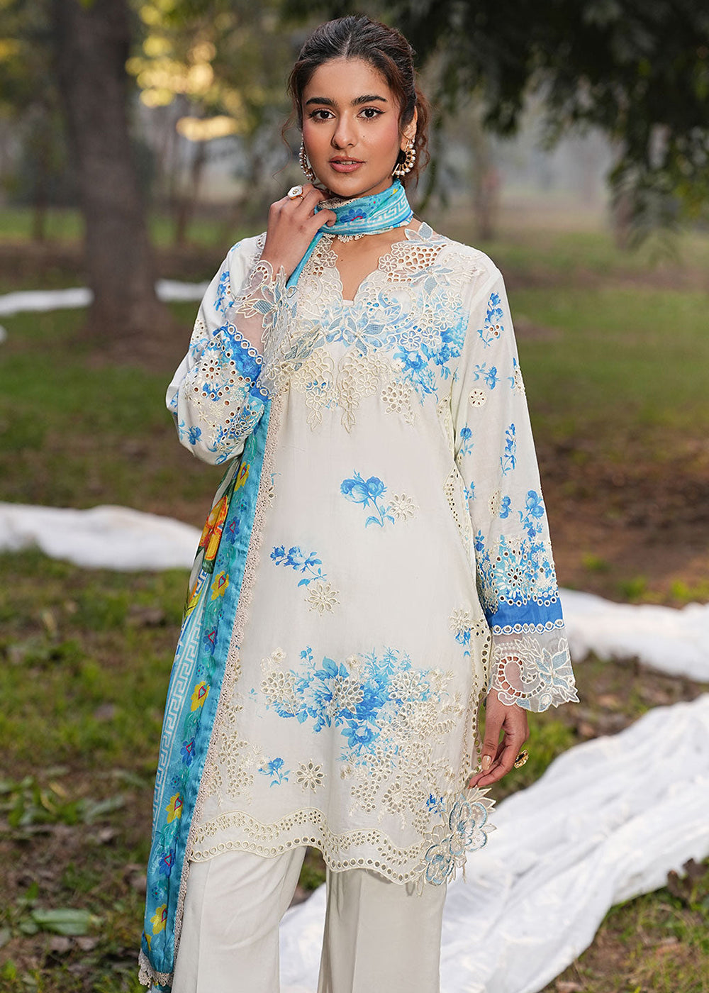 Buy Now Dhanak Embroidered Lawn &
