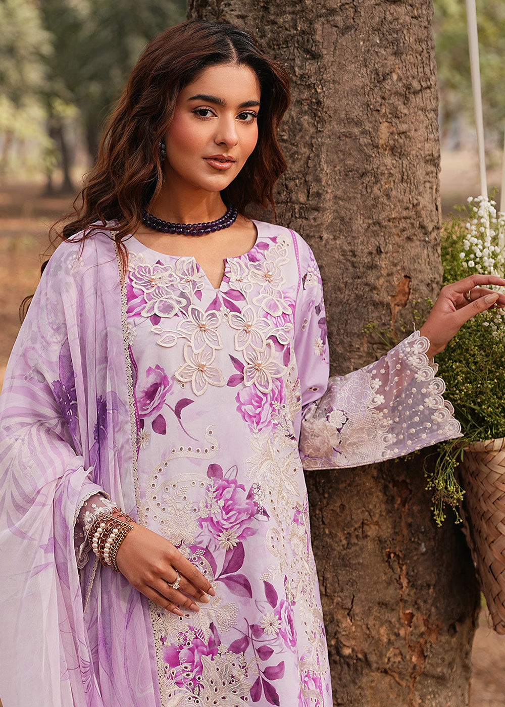 Buy Now Dhanak Embroidered Lawn '26 by Ramsha | DH-104 Online in US, UK, Canada, France, Italy, Germany, Greece, Sweden, Africa, Denmark & Worldwide at Empress.