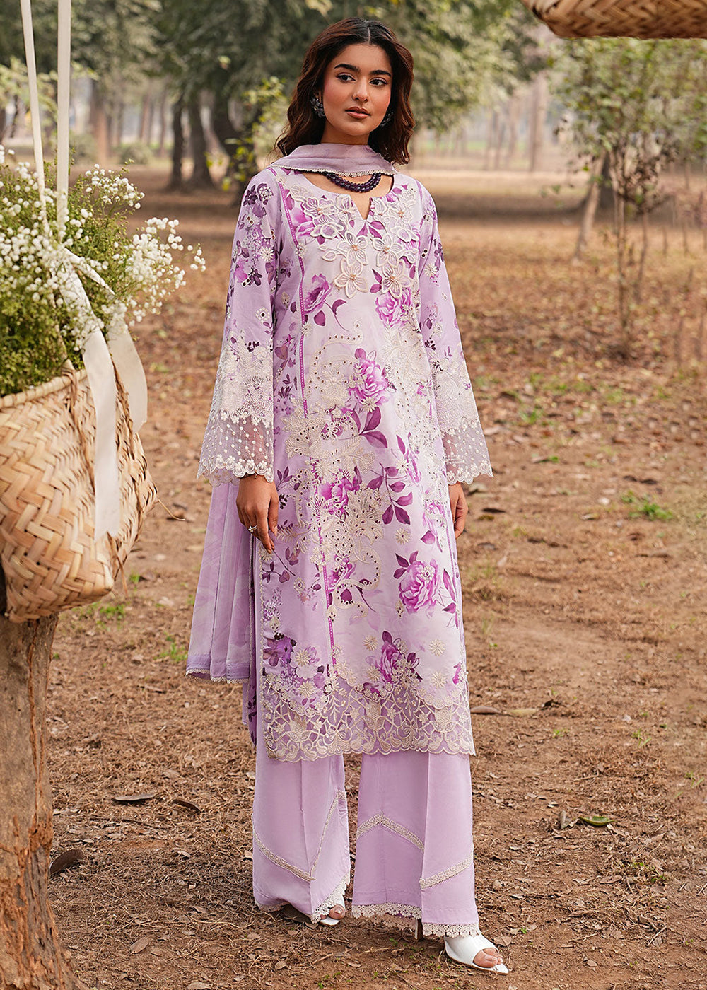 Buy Now Dhanak Embroidered Lawn &