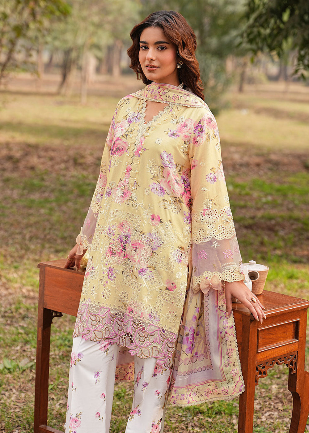 Buy Now Dhanak Embroidered Lawn &
