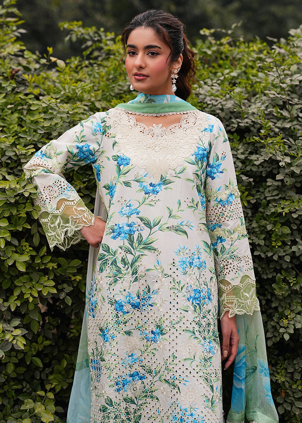 Buy Now Dhanak Embroidered Lawn '26 by Ramsha | DH-109 Online in US, UK, Canada, France, Italy, Germany, Greece, Sweden, Africa, Denmark & Worldwide at Empress.