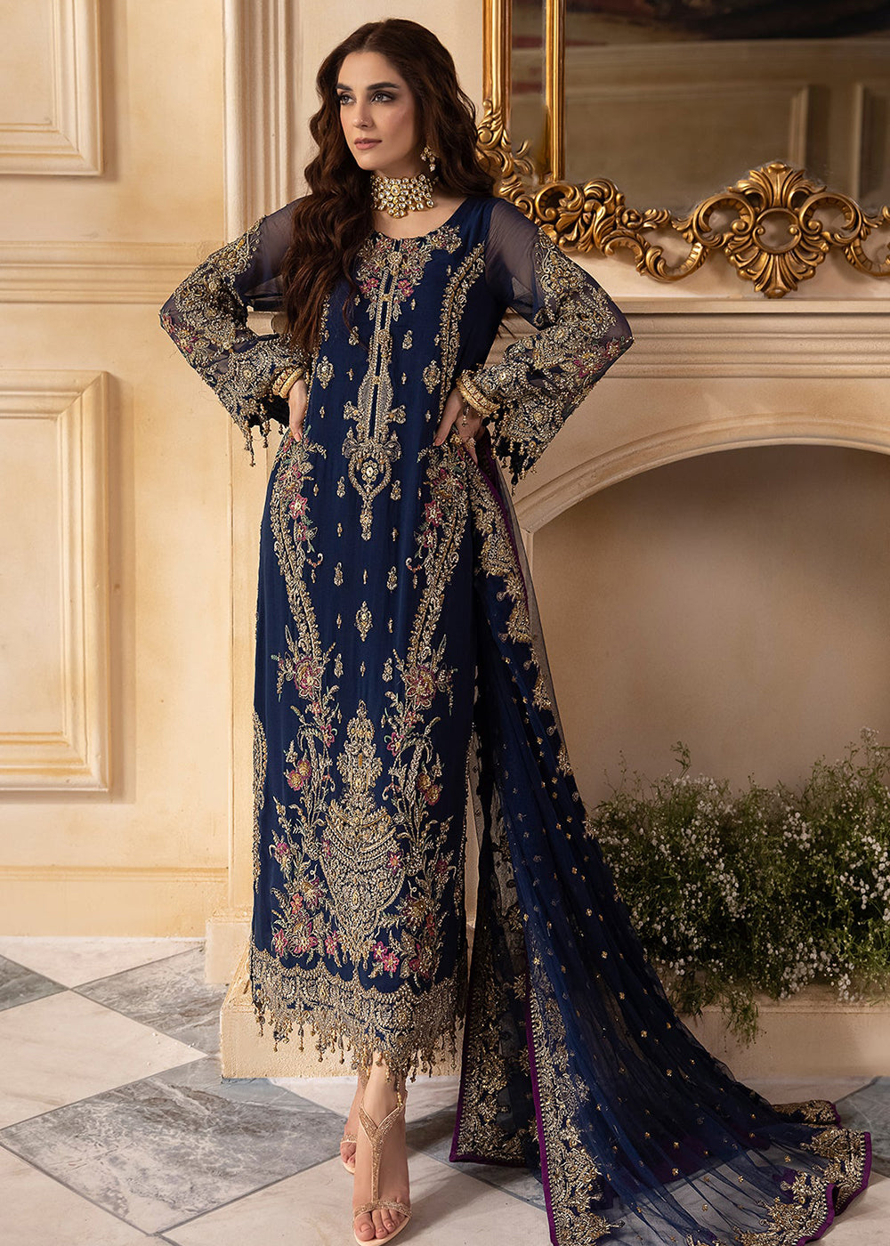 Buy Now Dastan E Jashan Premium Chiffon '24 by Charizma | DJW4-01 Online at Empress Online in USA, UK, France, UAE, Canada & Worldwide at Empress Clothing.