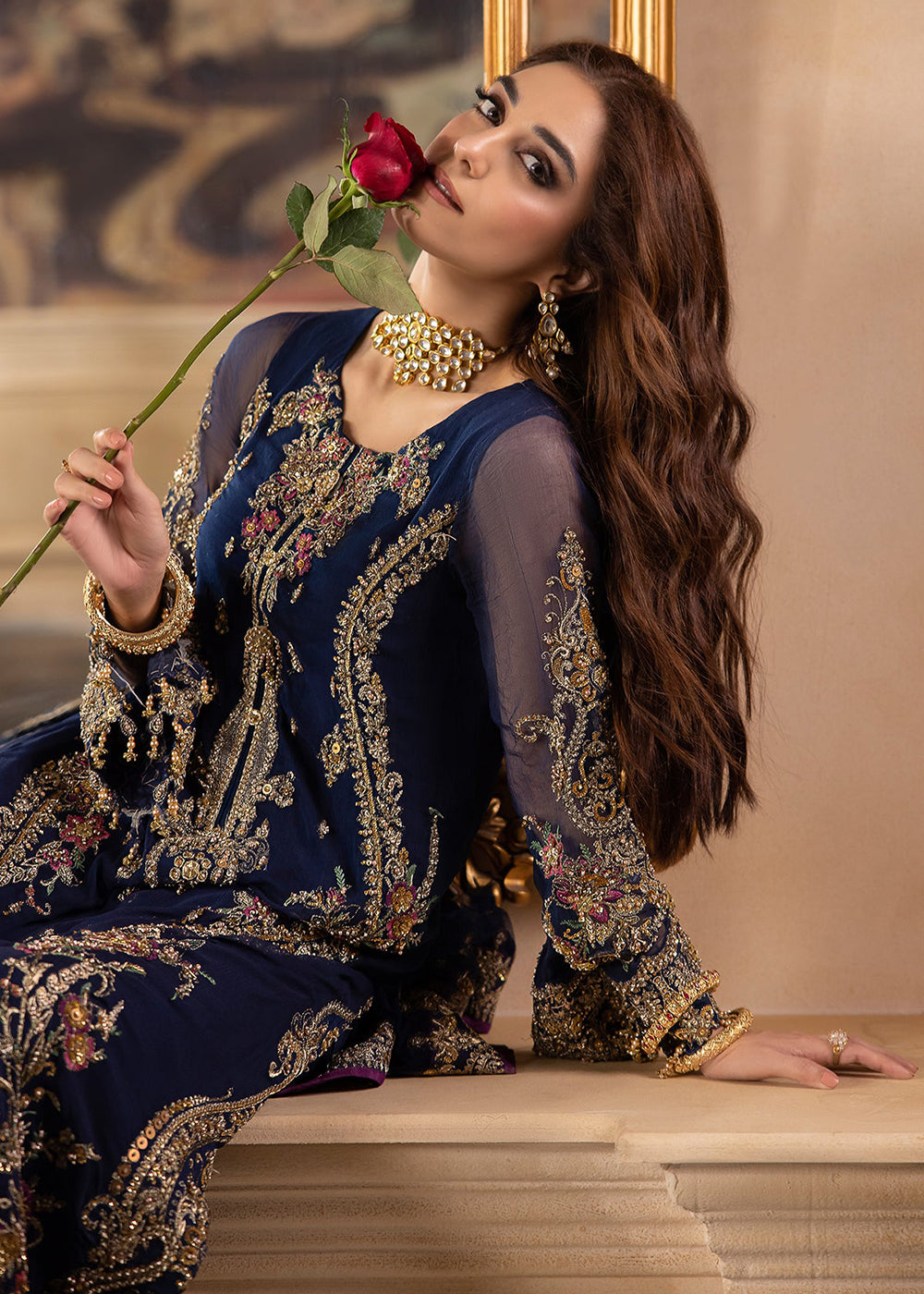 Buy Now Dastan E Jashan Premium Chiffon '24 by Charizma | DJW4-01 Online at Empress Online in USA, UK, France, UAE, Canada & Worldwide at Empress Clothing.