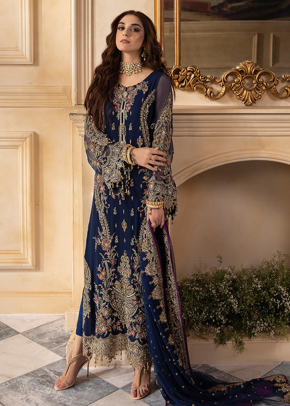 Buy Now Dastan E Jashan Premium Chiffon '24 by Charizma | DJW4-01 Online at Empress Online in USA, UK, France, UAE, Canada & Worldwide at Empress Clothing.