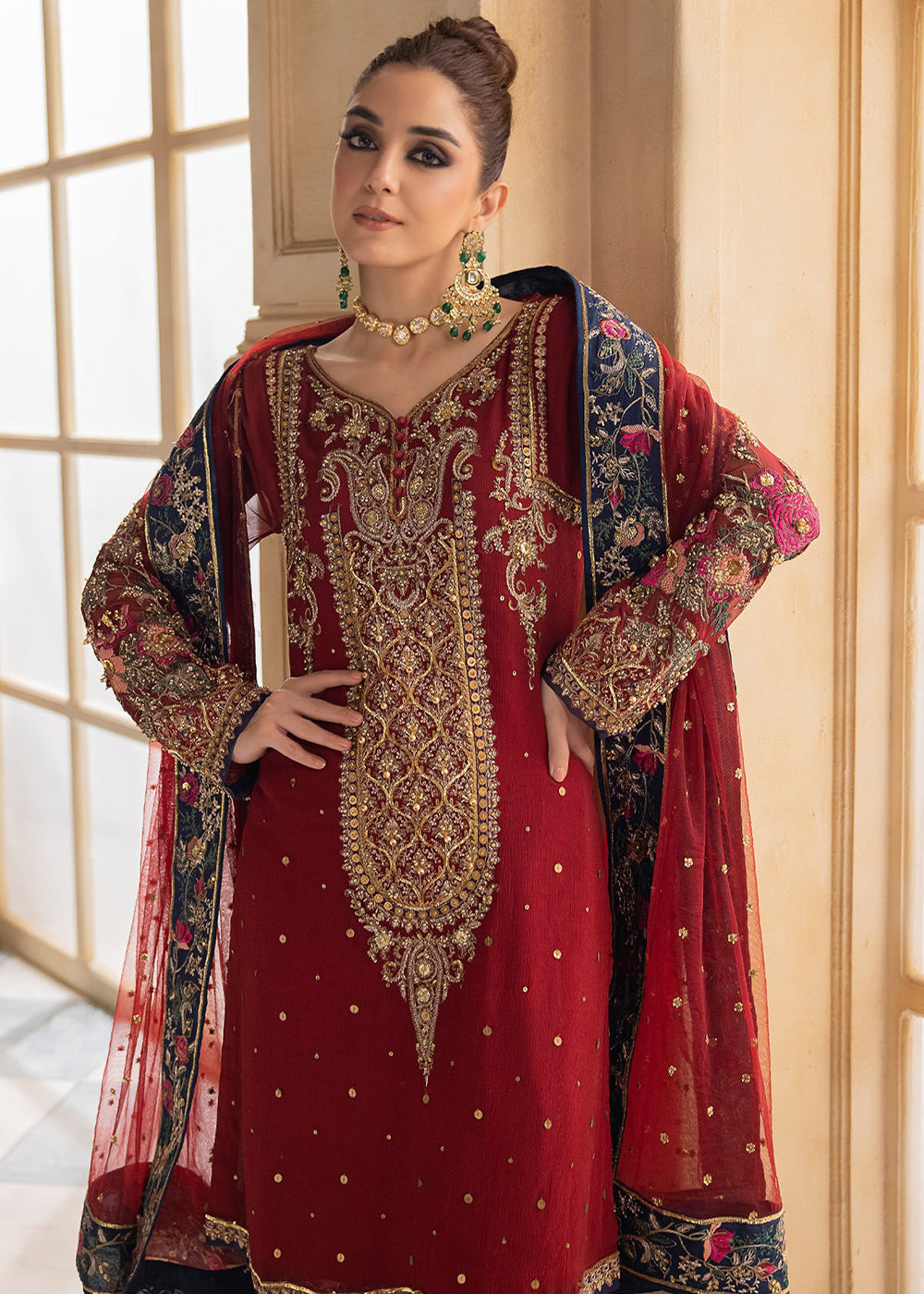 Buy Now Dastan E Jashan Premium Chiffon '24 by Charizma | DJW4-02 Online at Empress Online in USA, UK, France, UAE, Canada & Worldwide at Empress Clothing.