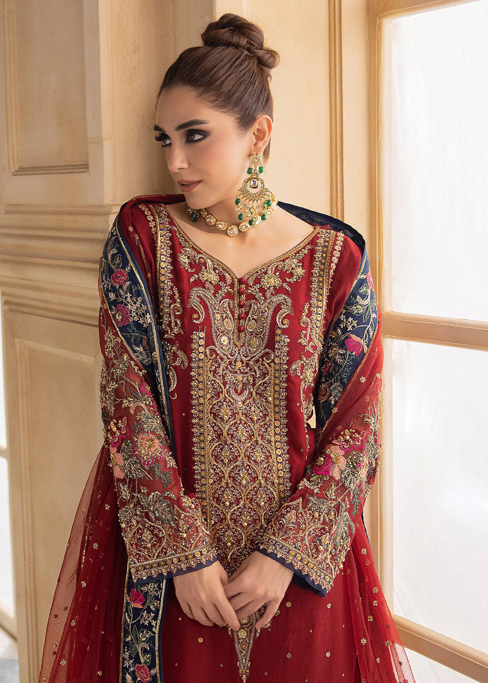 Buy Now Dastan E Jashan Premium Chiffon '24 by Charizma | DJW4-02 Online at Empress Online in USA, UK, France, UAE, Canada & Worldwide at Empress Clothing.