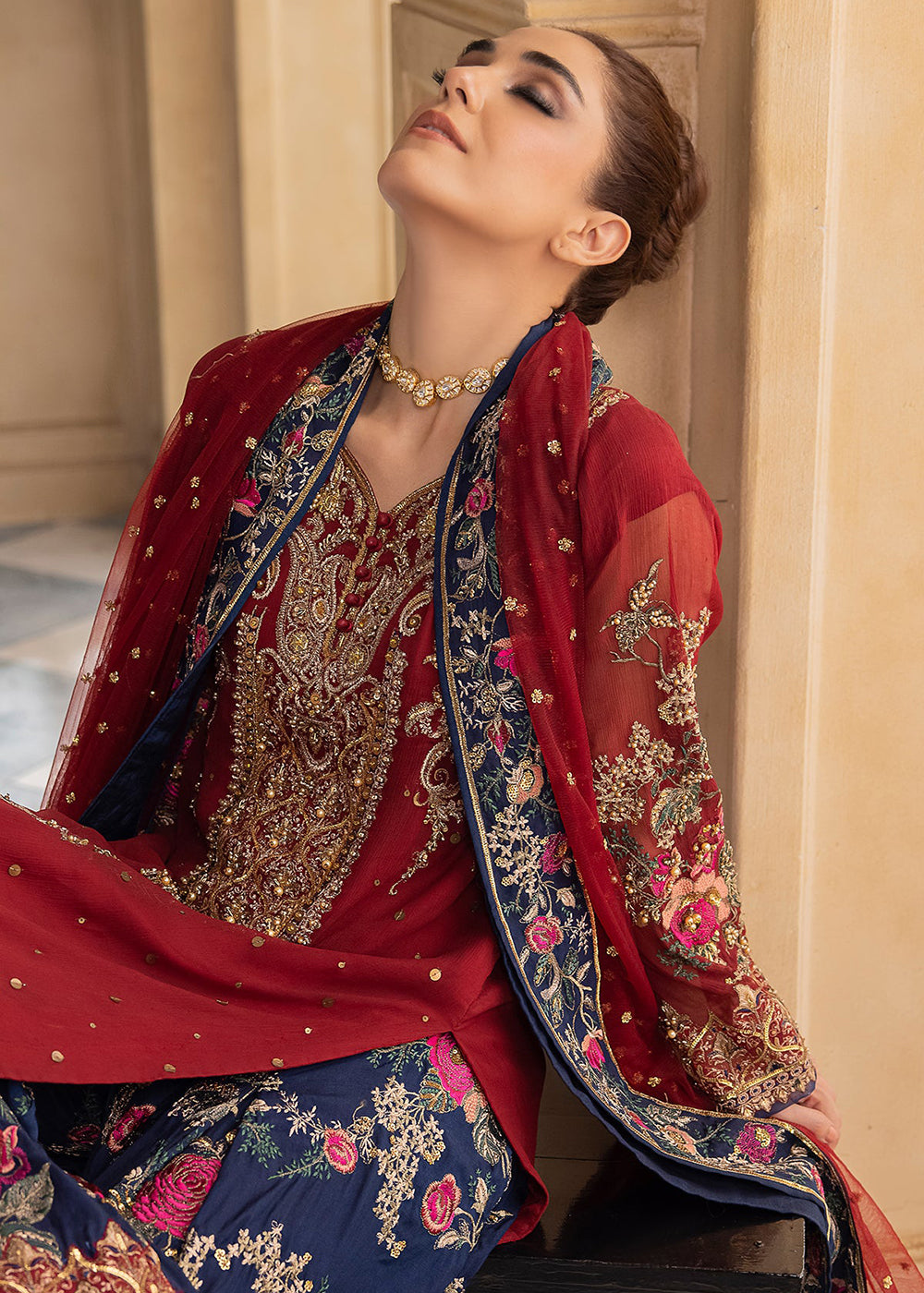 Buy Now Dastan E Jashan Premium Chiffon '24 by Charizma | DJW4-02 Online at Empress Online in USA, UK, France, UAE, Canada & Worldwide at Empress Clothing.