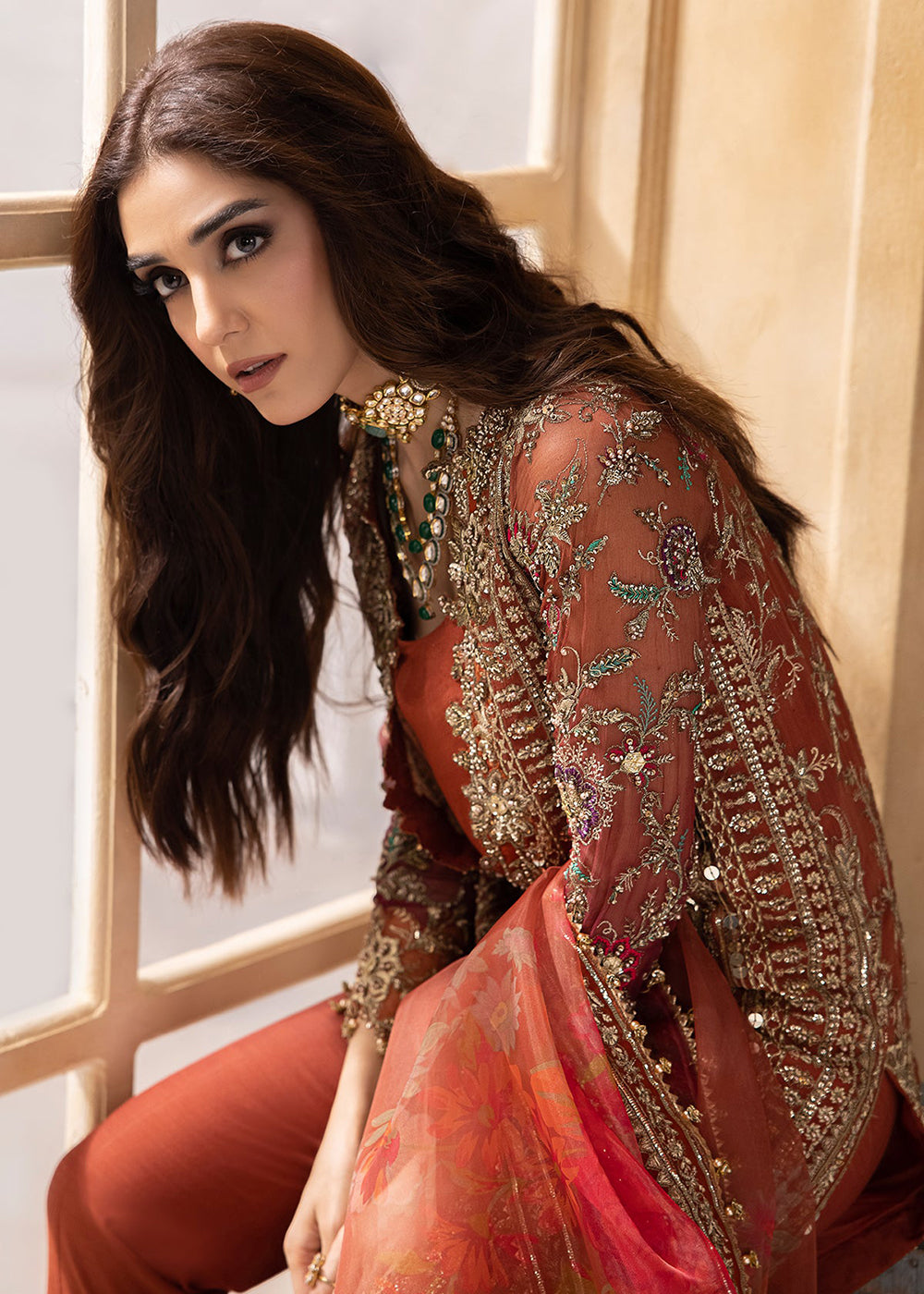 Buy Now Dastan E Jashan Premium Chiffon '24 by Charizma | DJW4-04 Online at Empress Online in USA, UK, France, UAE, Canada & Worldwide at Empress Clothing.