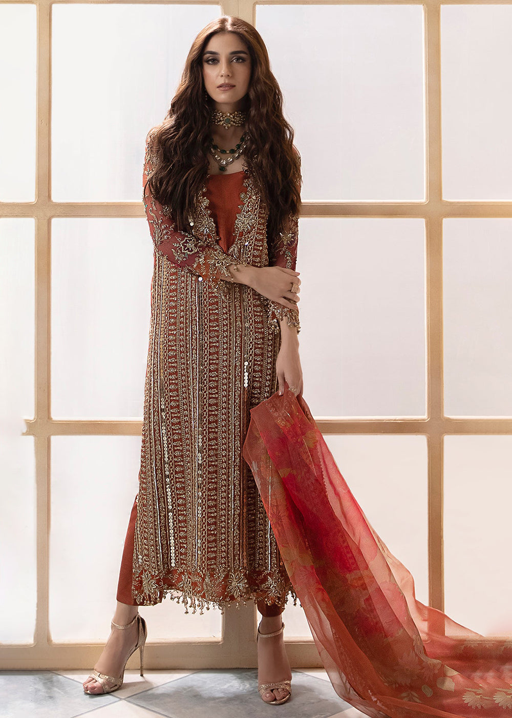 Buy Now Dastan E Jashan Premium Chiffon '24 by Charizma | DJW4-04 Online at Empress Online in USA, UK, France, UAE, Canada & Worldwide at Empress Clothing.