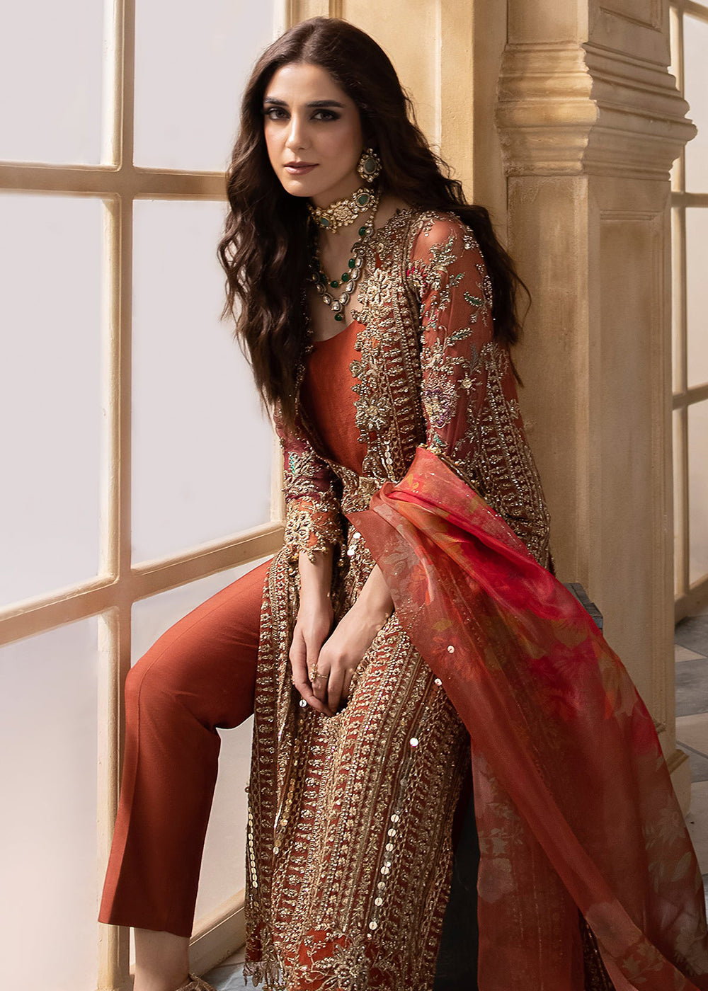 Buy Now Dastan E Jashan Premium Chiffon '24 by Charizma | DJW4-04 Online at Empress Online in USA, UK, France, UAE, Canada & Worldwide at Empress Clothing.