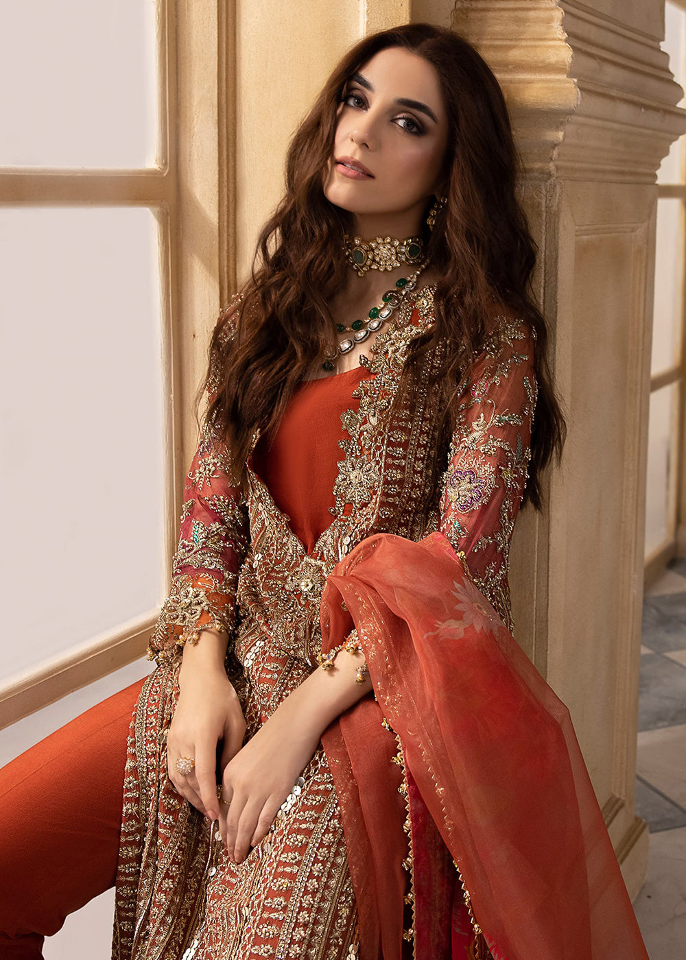 Buy Now Dastan E Jashan Premium Chiffon '24 by Charizma | DJW4-04 Online at Empress Online in USA, UK, France, UAE, Canada & Worldwide at Empress Clothing.