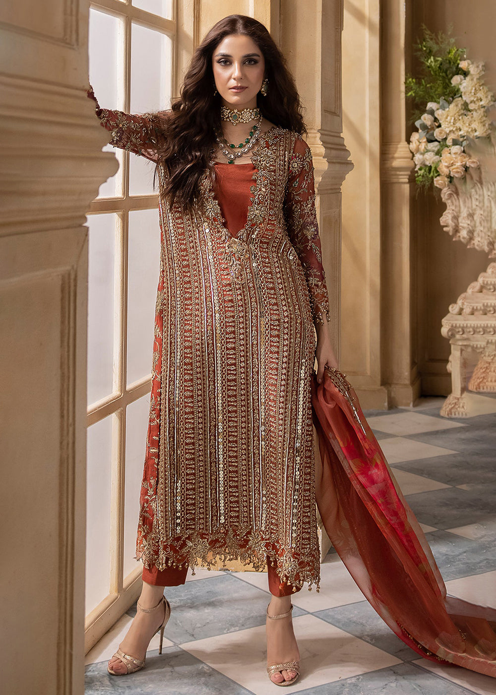 Buy Now Dastan E Jashan Premium Chiffon '24 by Charizma | DJW4-04 Online at Empress Online in USA, UK, France, UAE, Canada & Worldwide at Empress Clothing.