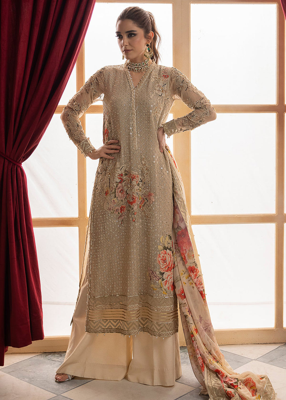 Buy Now Dastan E Jashan Premium Chiffon '24 by Charizma | DJW4-05 Online at Empress Online in USA, UK, France, UAE, Canada & Worldwide at Empress Clothing.