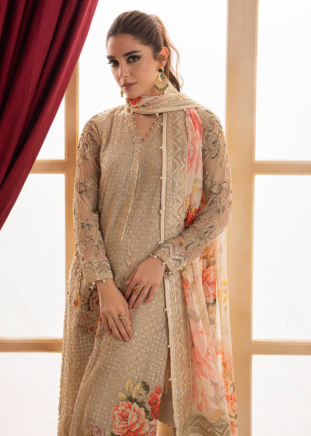 Buy Now Dastan E Jashan Premium Chiffon '24 by Charizma | DJW4-05 Online at Empress Online in USA, UK, France, UAE, Canada & Worldwide at Empress Clothing.