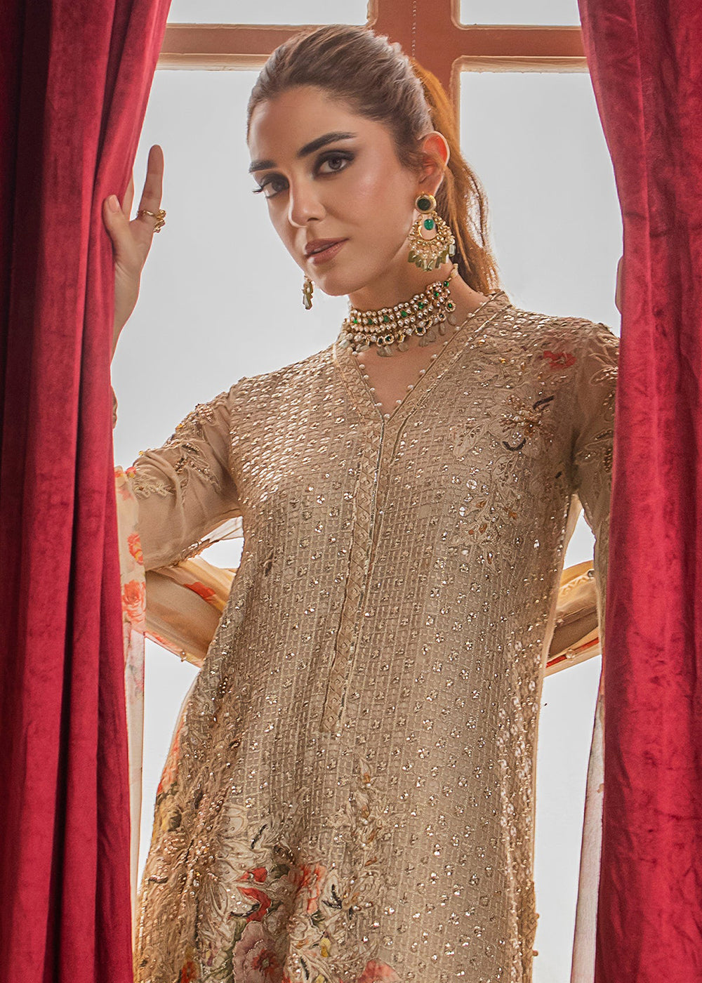 Buy Now Dastan E Jashan Premium Chiffon '24 by Charizma | DJW4-05 Online at Empress Online in USA, UK, France, UAE, Canada & Worldwide at Empress Clothing.