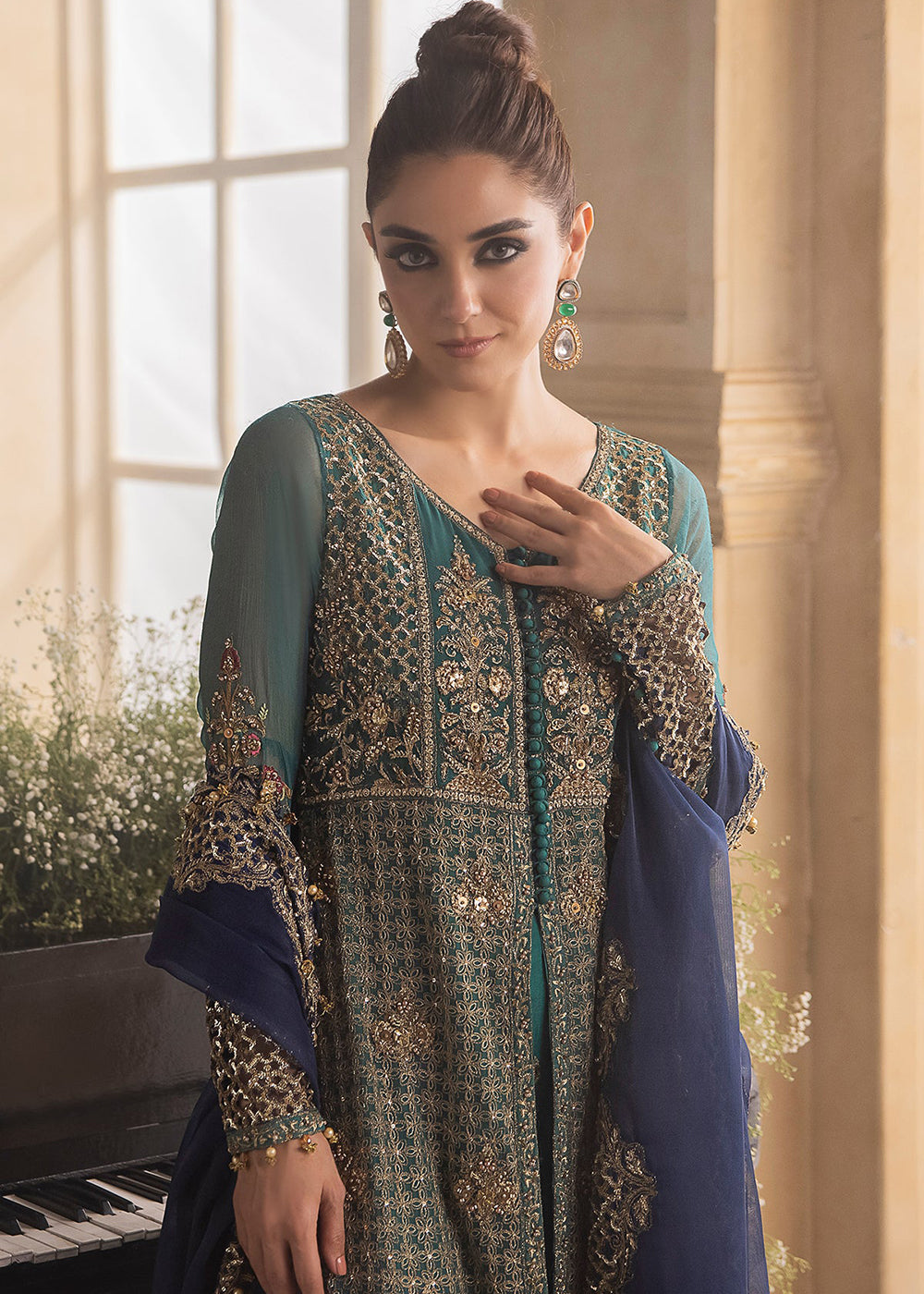 Buy Now Dastan E Jashan Premium Chiffon '24 by Charizma | DJW4-07 Online at Empress Online in USA, UK, France, UAE, Canada & Worldwide at Empress Clothing.