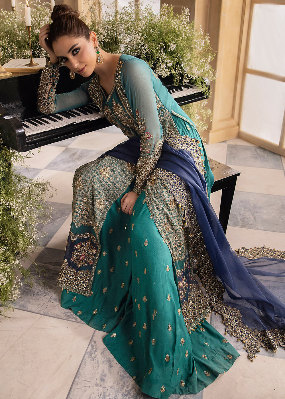 Buy Now Dastan E Jashan Premium Chiffon '24 by Charizma | DJW4-07 Online at Empress Online in USA, UK, France, UAE, Canada & Worldwide at Empress Clothing.