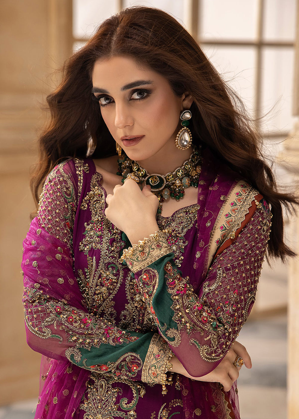 Buy Now Dastan E Jashan Premium Chiffon '24 by Charizma | DJW4-08 Online at Empress Online in USA, UK, France, UAE, Canada & Worldwide at Empress Clothing. 