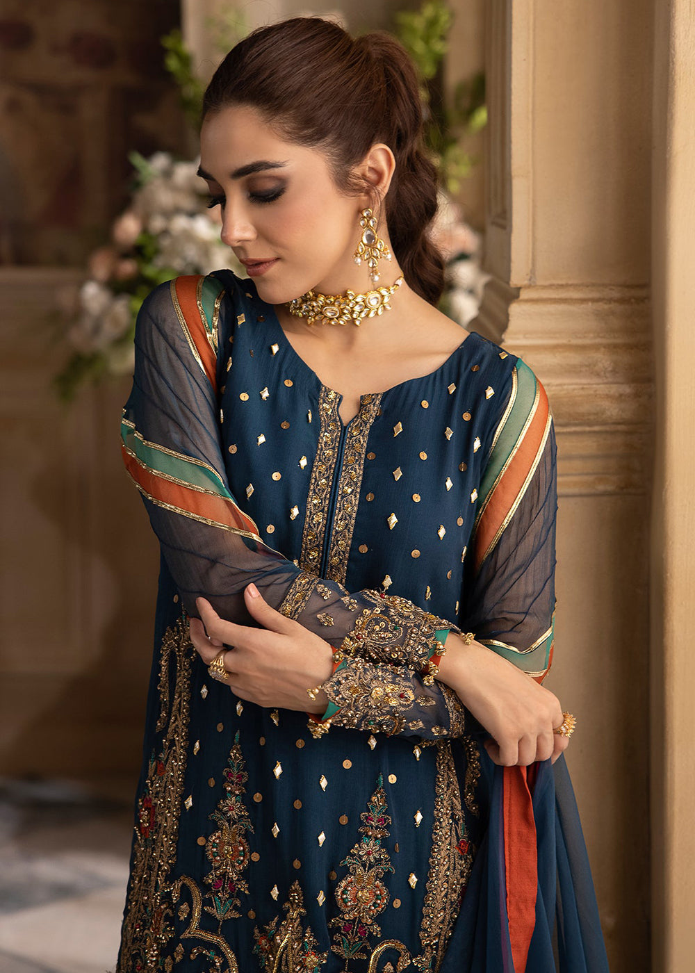 Buy Now Dastan E Jashan Premium Chiffon '24 by Charizma | DJW4-09 Online at Empress Online in USA, UK, France, UAE, Canada & Worldwide at Empress Clothing