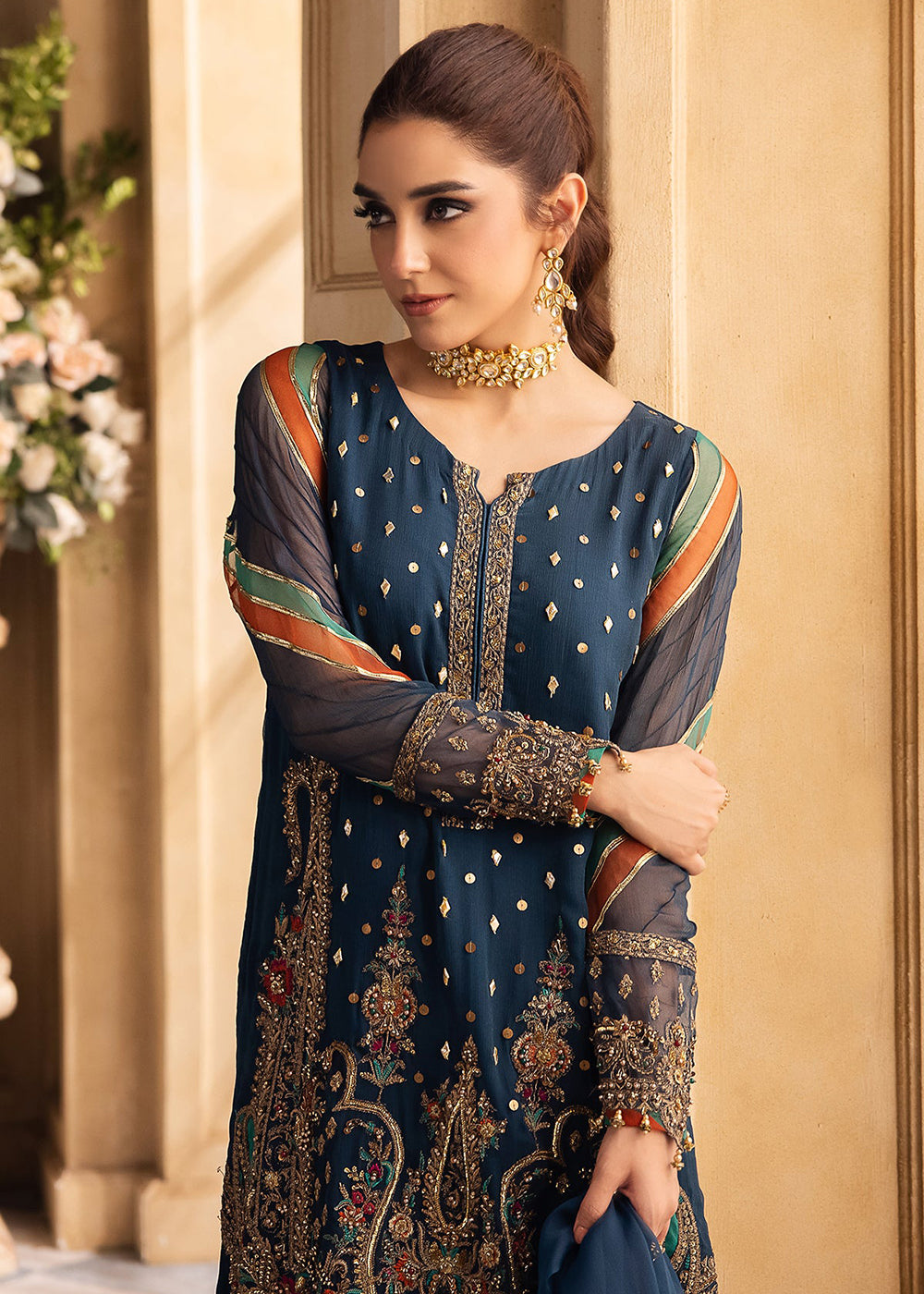 Buy Now Dastan E Jashan Premium Chiffon '24 by Charizma | DJW4-09 Online at Empress Online in USA, UK, France, UAE, Canada & Worldwide at Empress Clothing