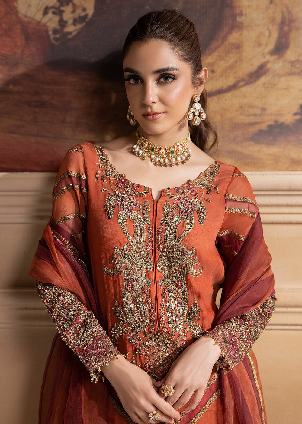 Buy Now Dastan E Jashan Premium Chiffon '24 by Charizma | DJW4-10 Online at Empress Online in USA, UK, France, UAE, Canada & Worldwide at Empress Clothing.