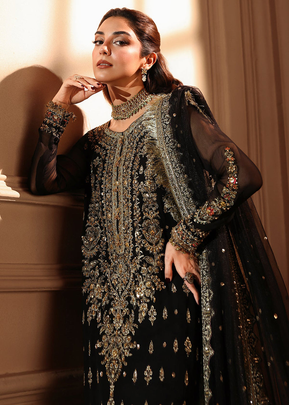 Buy Now Dastaan E Jashan Luxury Chiffon '26 by Charizma | DJW6-04 Online in US, UK, Canada, France, Italy, Germany, Greece, Sweden, UAE & Worldwide at Empress.