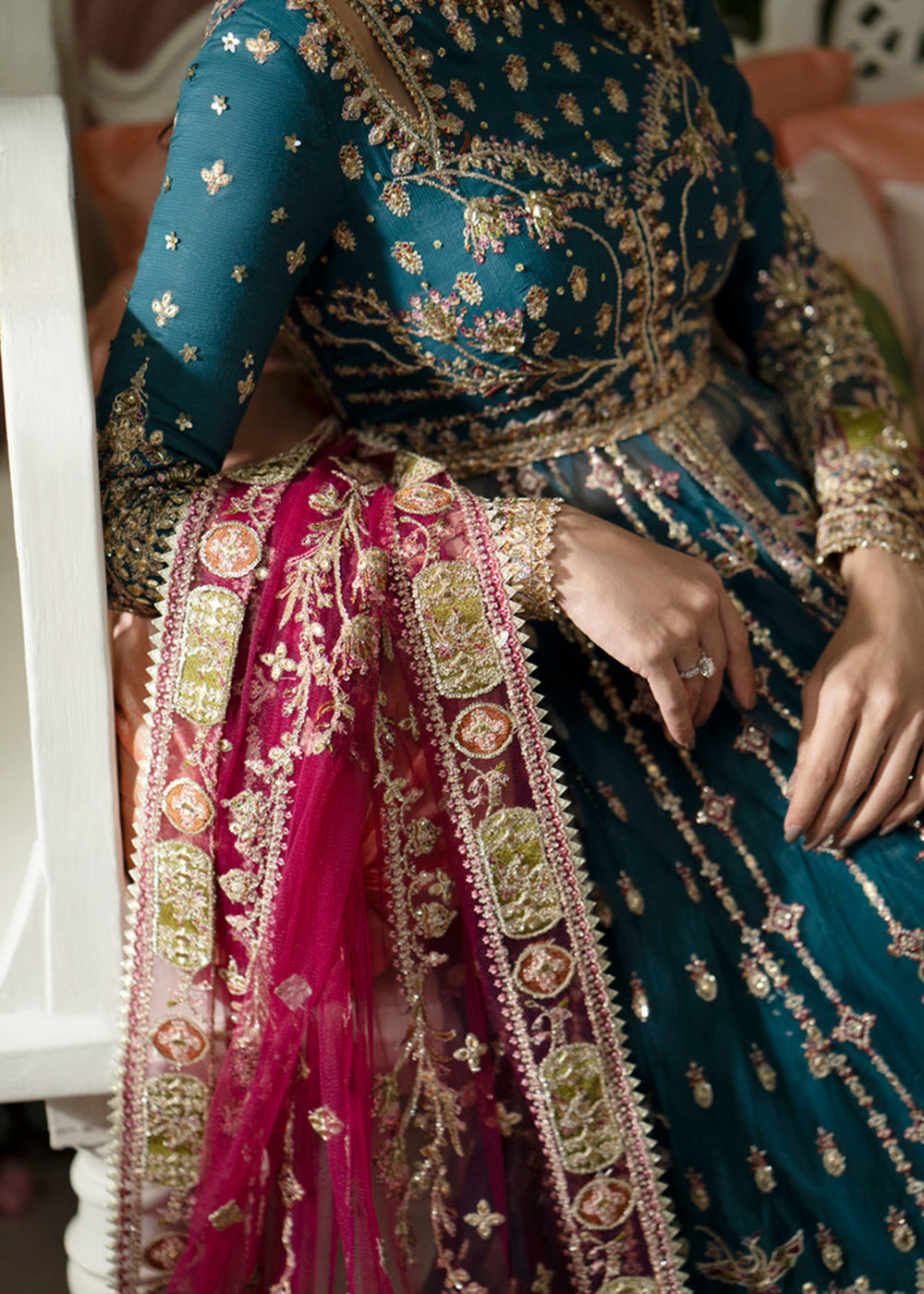 Buy Now Dilnaaz Wedding Formals 2023 by Qalamkar | DN-02 - SABRINA Online in USA, UK, Canada & Worldwide at Empress Clothing. 