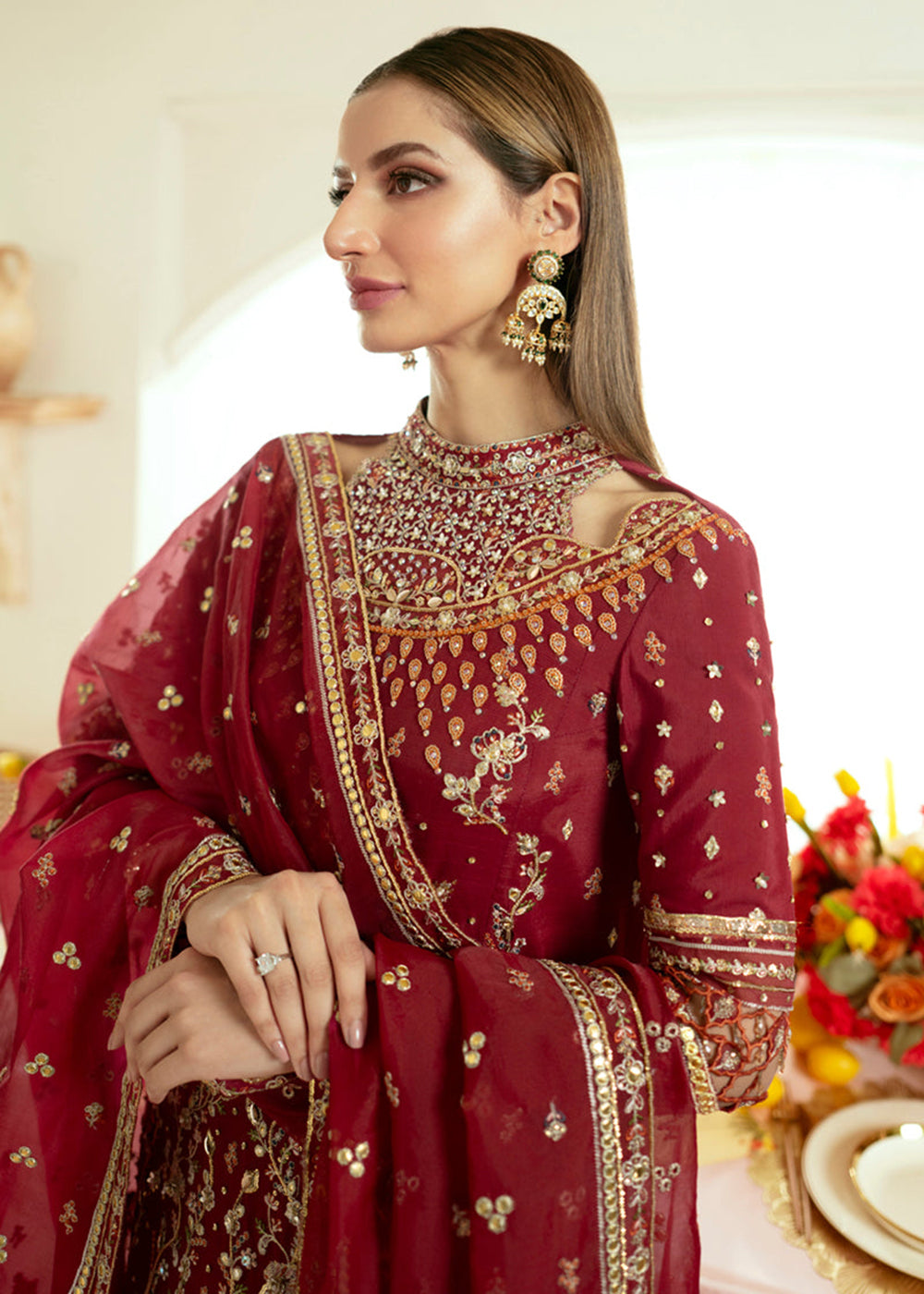 Buy Now Dilnaaz Wedding Formals 2023 by Qalamkar | DN-03 - ZAINA Online in USA, UK, Canada & Worldwide at Empress Clothing. 