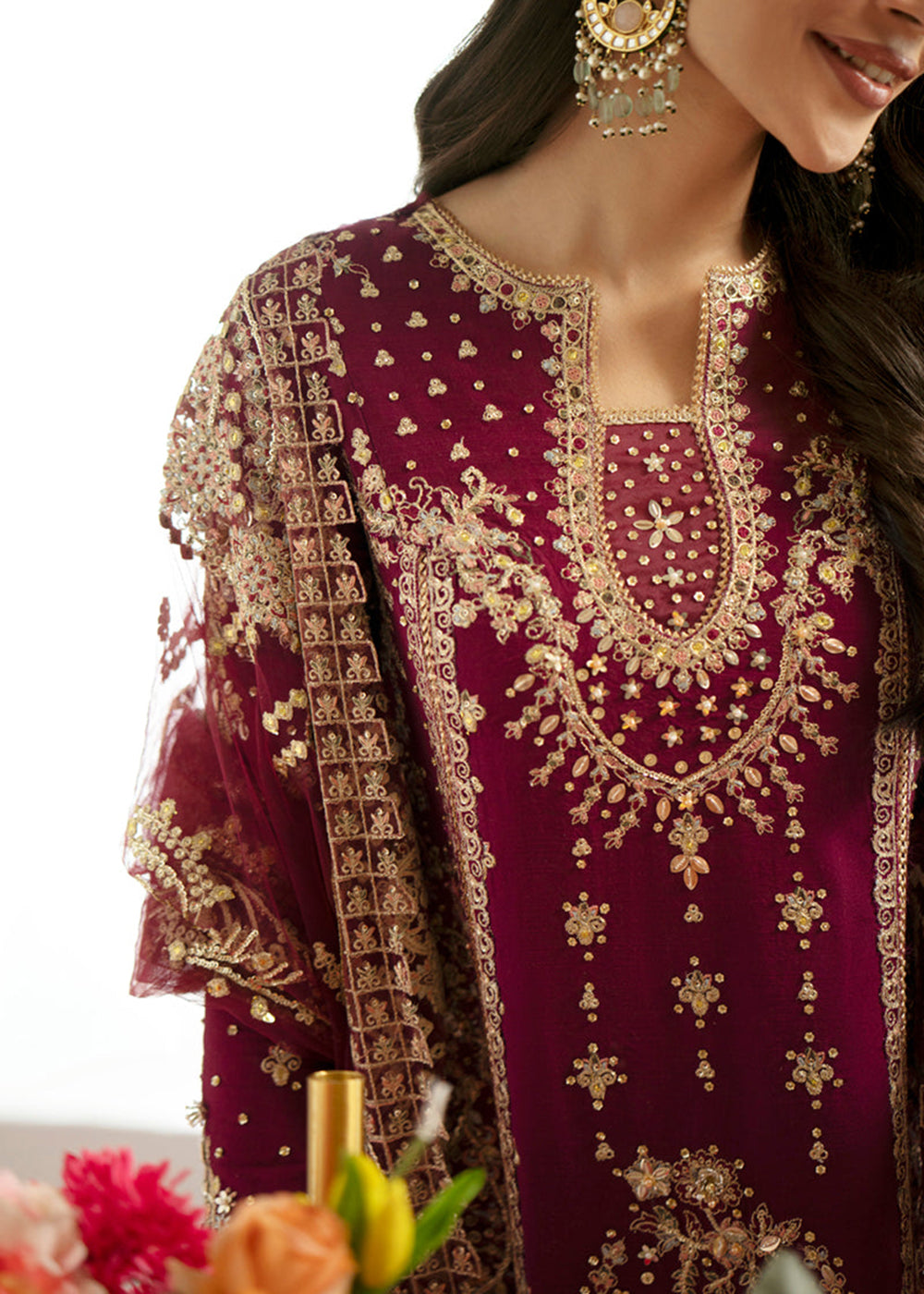 Buy Now Dilnaaz Wedding Formals 2023 by Qalamkar | DN-07 - ALEENA Online in USA, UK, Canada & Worldwide at Empress Clothing. 