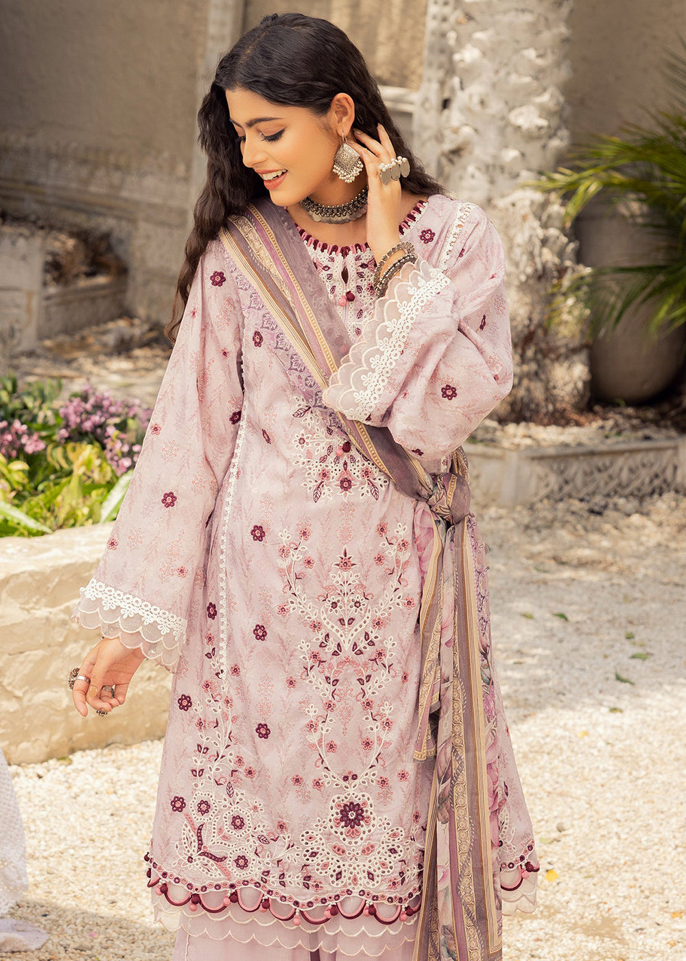 Buy Now Lilac Lawn Suit - Adan Libas - Dorian Eid Edit '23 - 5200-D4 Online in USA, UK, Canada & Worldwide at Empress Clothing. 