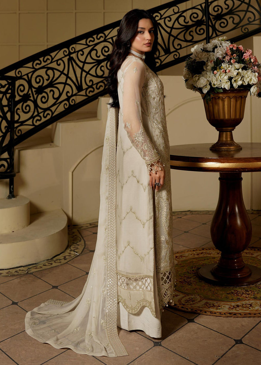 Buy Now Aarzu Luxury Formals '25 by Maryam's | Dove Online in USA, UK, Canada, France, Italy, Germany, Qatar, UAE, Singapore & Worldwide at Empress Clothing.