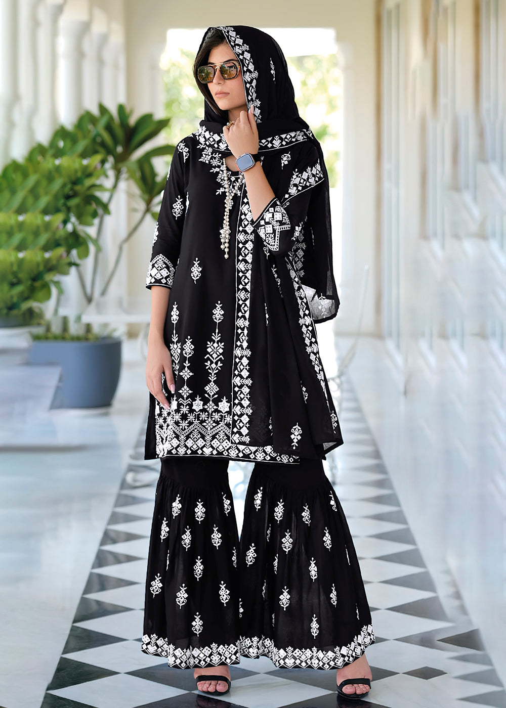 Cotton sharara suits store online