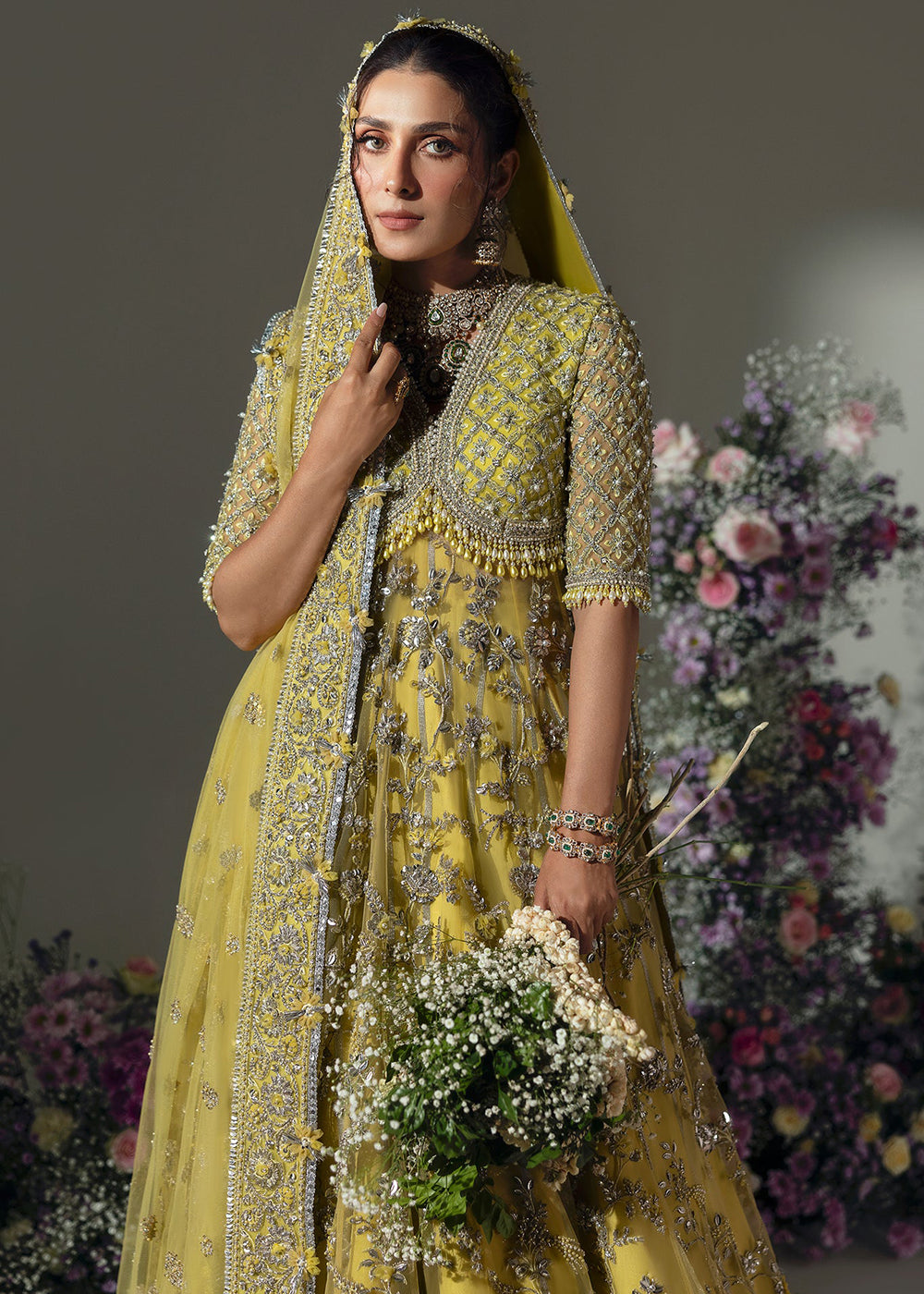 Buy Now Wedding Festive '24 by Elan | LIME BLOSSOM (EC24-03) Online at Empress Online in USA, UK, France, UAE & Worldwide at Empress Clothing. 