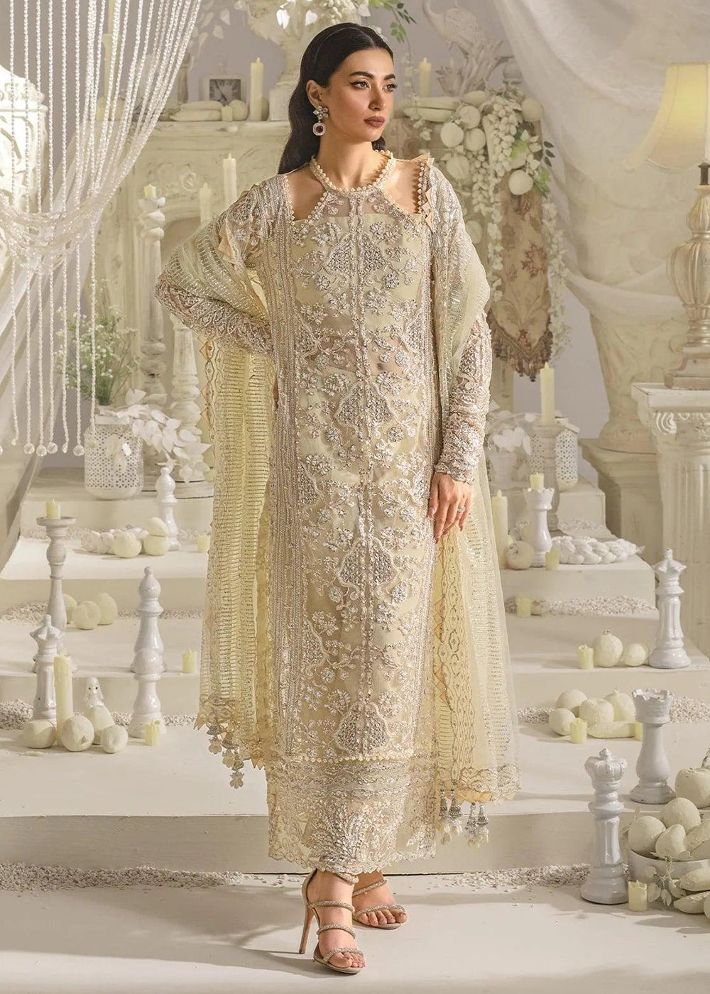 Buy Now Evara Luxury Formals Collection '24 by Elaf Premium | EFE-01 AURA Online at Empress Online in USA, UK, France, UAE, Canada & Worldwide at Empress Clothing. 