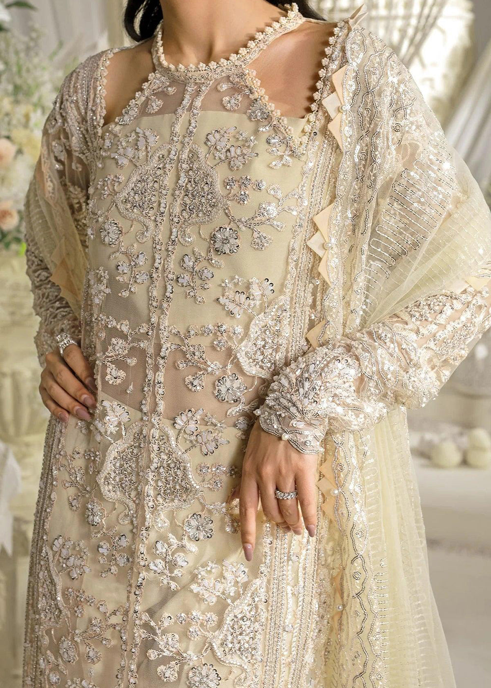 Buy Now Evara Luxury Formals Collection '24 by Elaf Premium | EFE-01 AURA Online at Empress Online in USA, UK, France, UAE, Canada & Worldwide at Empress Clothing. 