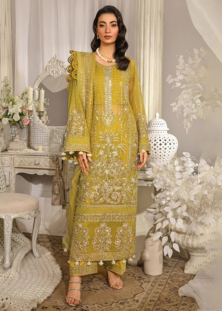 Buy Now Evara Luxury Formals Collection '24 by Elaf Premium | EFE-03 SUNLIT Online at Empress Online in USA, UK, France, UAE, Canada & Worldwide at Empress Clothing. 