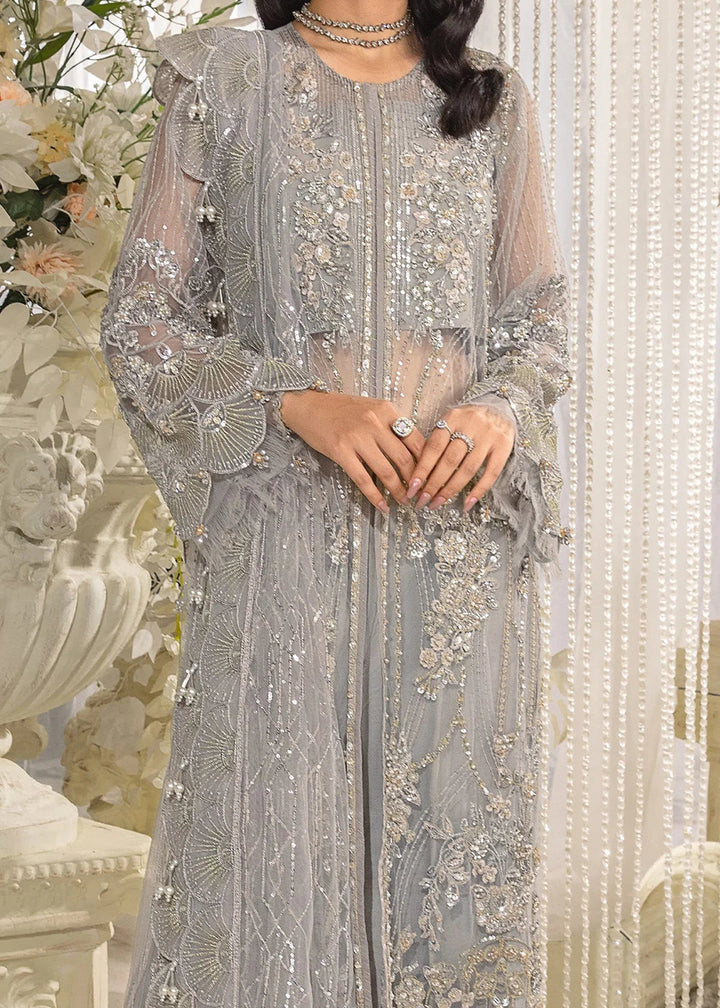 Buy Now Evara Luxury Formals Collection '24 by Elaf Premium | EFE-04 DOVE Online at Empress Online in USA, UK, France, UAE, Canada & Worldwide at Empress Clothing. 