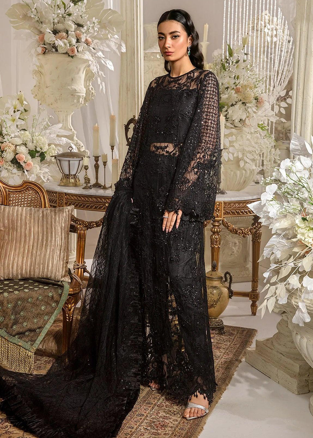 Buy Now Evara Luxury Formals Collection '24 by Elaf Premium | EFE-05 MAJESTY Online at Empress Online in USA, UK, France, UAE, Canada & Worldwide at Empress Clothing. 