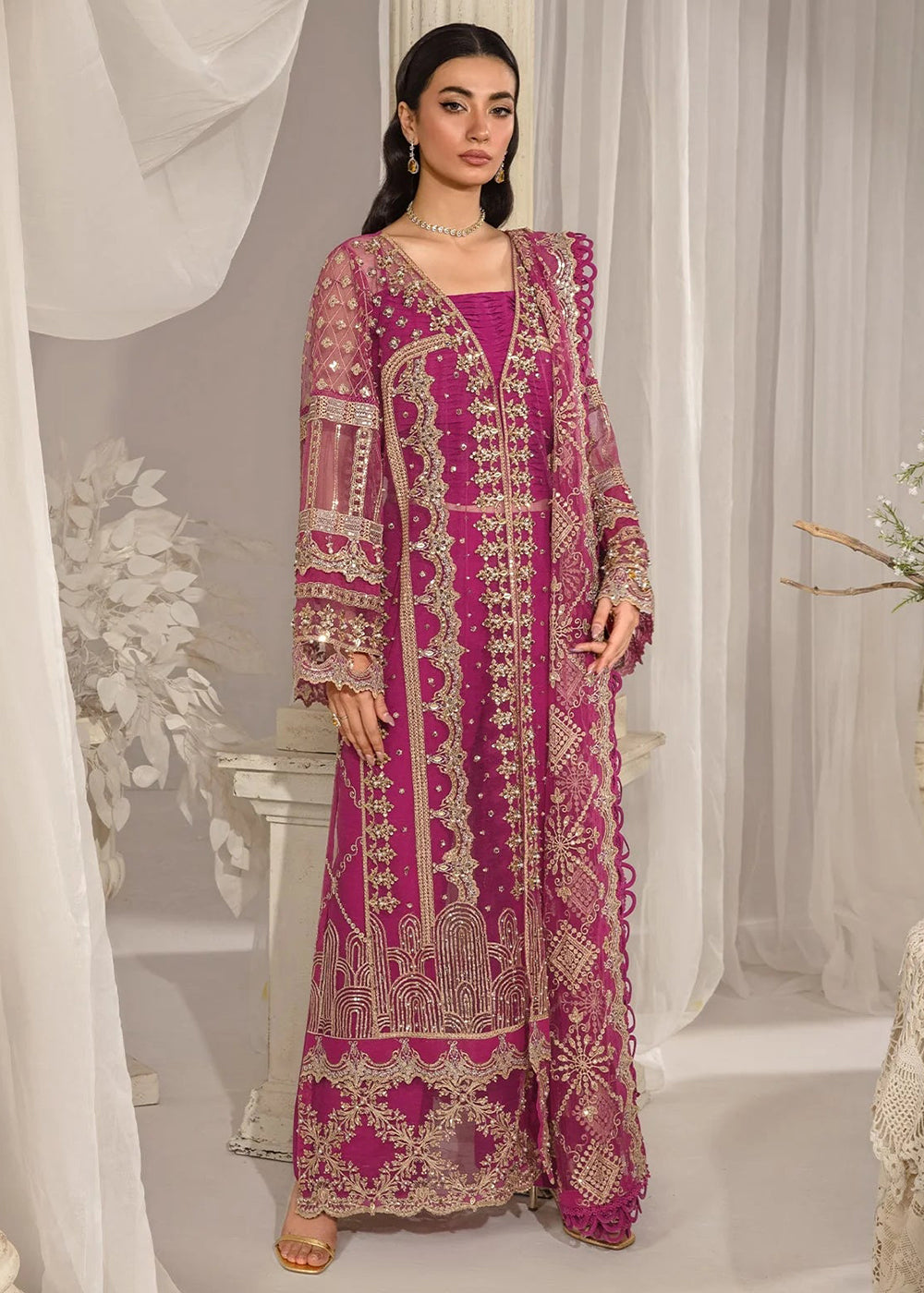 Buy Now Evara Luxury Formals Collection '24 by Elaf Premium | EFE-07 REGALIA Online at Empress Online in USA, UK, France, UAE, Canada & Worldwide at Empress Clothing. 