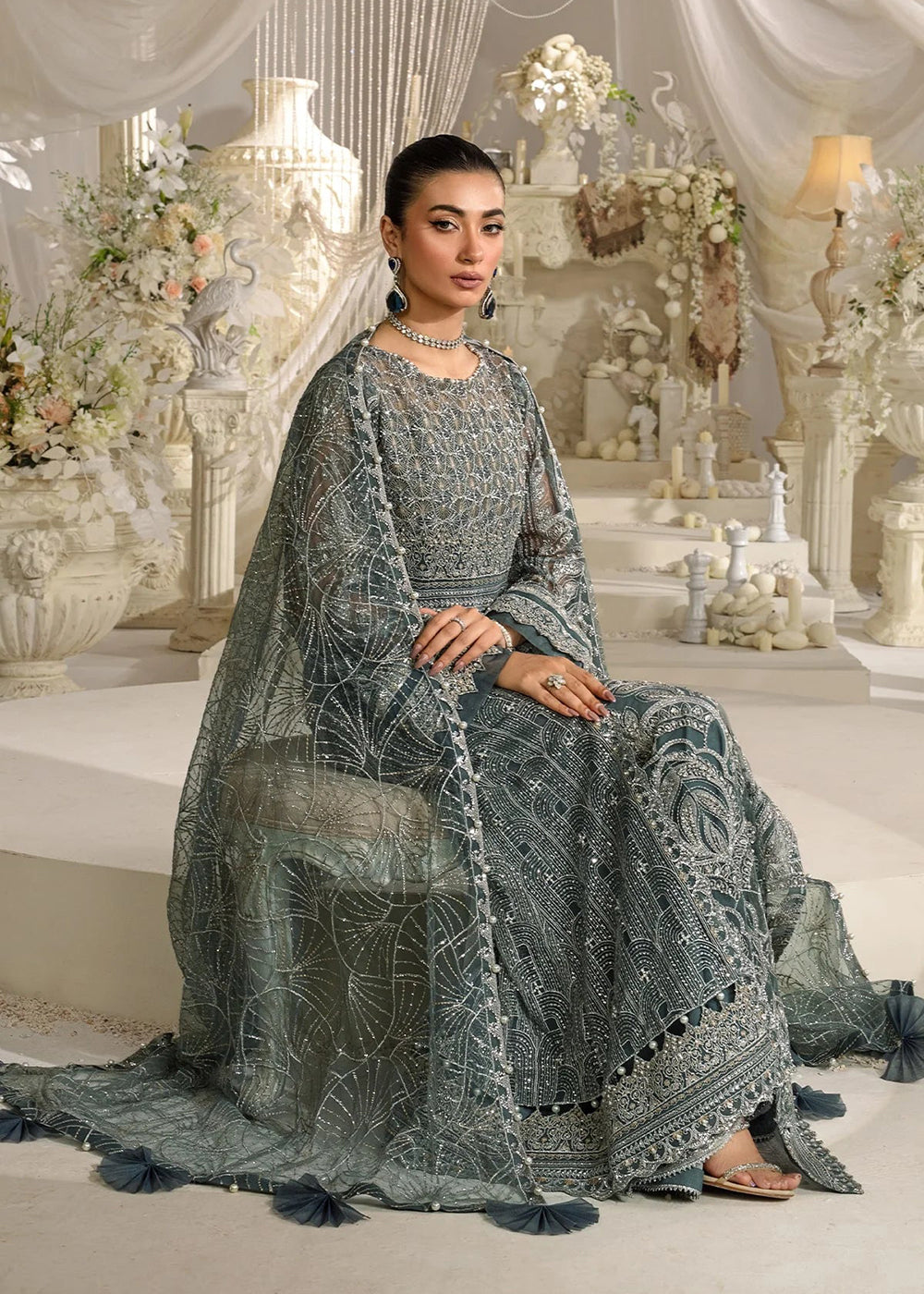 Buy Now Evara Luxury Formals Collection '24 by Elaf Premium | EFE-08 NIRVANA Online at Empress Online in USA, UK, France, UAE, Canada & Worldwide at Empress Clothing.