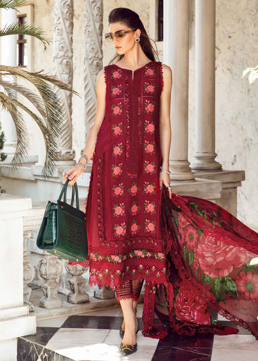 Buy Now Unstitched Luxury Lawn Eid 2 Edition '24 by Maria B | EL-24-05 Online at Empress in USA, UK, Canada, Germany, Italy, Dubai & Worldwide at Empress Clothing.