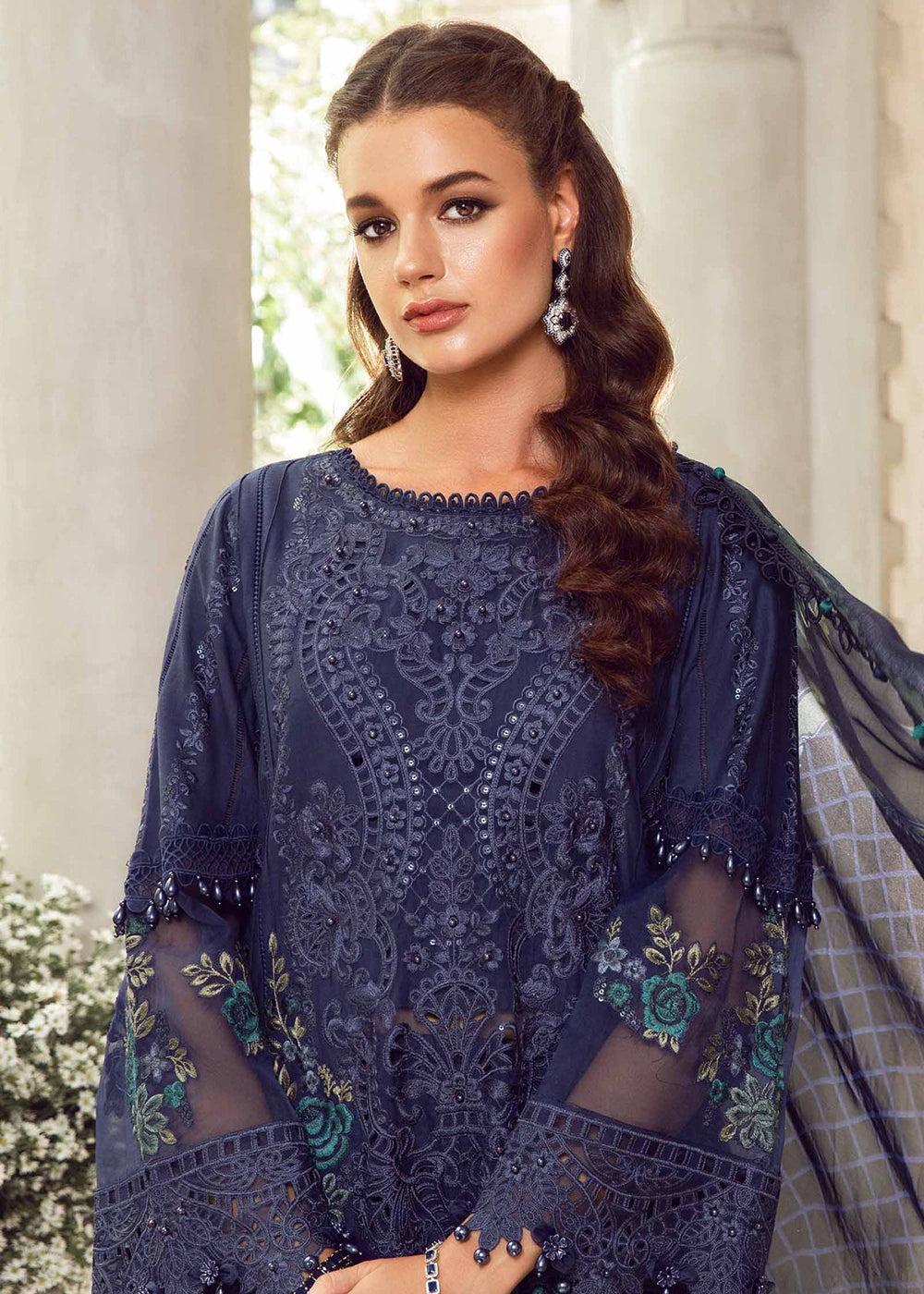 Buy Now Unstitched Luxury Lawn Eid 2 Edition '24 by Maria B | EL-24-09 Online at Empress in USA, UK, Canada, Germany, Italy, Dubai & Worldwide at Empress Clothing. 
